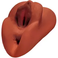 PDX Double Stroker - 2en1 masturbateur réaliste (brun)