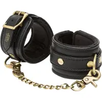Fifty Shades of Grey - menottes poignets - cuir noir