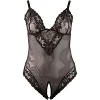 Cottelli - Body grande taille en dentelle - noir