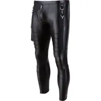 NEK - Pantalon y moulant pour hommes avec poches Noir XL