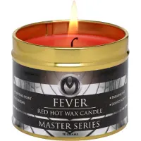 Master Series - Fever - bougie de massage à la paraffine (rouge, 120 g)