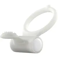 Dorcel - anneau pénis vibrant phosphorescent - blanc