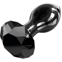Icicles No. 78 - plug anal en verre conique noir