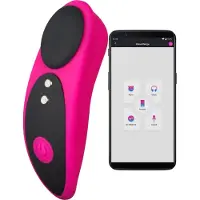 Lovense Ferri - vibromasseur clitoridien portable contrôlé par application (noir-rose)