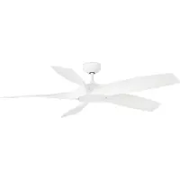 Faro Cocos - ventilateur de plafond avec lumière et télécommande - Ø 137 cm - 20W LED inclus - blanc