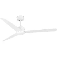 Faro Nuu - ventilateur de plafond avec télécommande et minuterie - ventilateur intelligent - Ø 132 cm - blanc mat