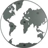 Masterkidz Carte du monde (Tableau d'affichage, Tableau magnétique)