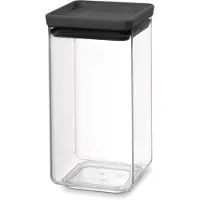 Brabantia Tasty+ Square Plastique Noir, Transparent