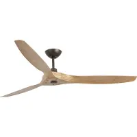 Faro Morea - ventilateur de plafond avec télécommande et minuterie - Ø 152 cm - brun