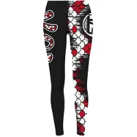 Hotspot titanium KOI, L, noir-rouge, Leggings, 010501003