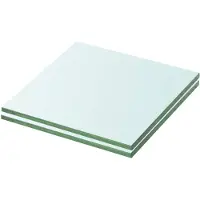 vidaXL Panneaux d'étagère 2 pcs Verre Transparent 20 x 15 cm