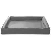 Bia Bed Housse de panier pour chien en simili-cuir Gris