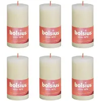 Multi Bougies pilier rustiques Shine 4 pcs 130x68 mm Perle douce