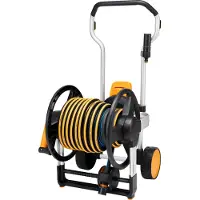 Fiskars Waterwheel Xl Hose Trolley 50 M Doré