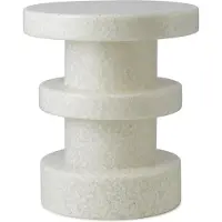 Normann Copenhagen Tabouret empilé blanc/table d'appoint blanche