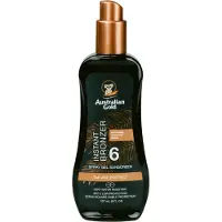 Australian Gold SUNSCREEN SPF6 spray gel with instant bronzer 237 ml