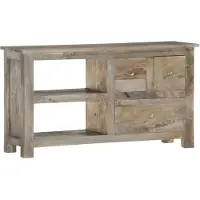 vidaXL Armoire TV 100x30x55 cm en bois massif de manguier