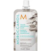 Moroccanoil Masque capillaire teinté platine (masque de dépôt de couleur), 30 ml