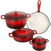 Carl Schmidt Sohn GmbH Carl Schmidt Sohn Set de 7 casseroles en fonte XANTEN 067489 Rouge