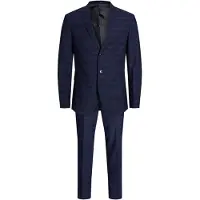 Jack & Jones Franco Check Suit Bleu 46 / Regular Homme