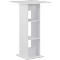 vidaXL Table de bar blanc 60x60x110 cm