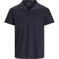 Jack & Jones Retro Resort Solid Short Sleeve Polo Bleu L Homme