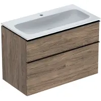 Geberit iCon Set lavabo pour meubles avec meuble sous-lavabo, 2 tiroirs, 90x63x48 cm, 502337, 502.333.JR.1