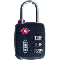 ABUS Cadenas Combinaison 146-30mm TSA - noir - 3 viroles