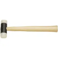 Bahco Nylon Mouth Mallets With Wooden Handle 550g Doré