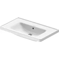 Duravit Lavabo pour meuble D-NEO m ÜL m HLB sans trou pour robinet 800x480mm blanc (480 mm, 800 mm)