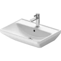 Duravit Lavabo D-NEO avec meuble vasque avec robinetterie 1 trou 600x440mm blanc (440 mm, 600 mm)