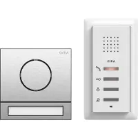 Gira 2406000 Système audio 1TN couleur acier inoxydable Système 106 Maison individuelle Paquet audio