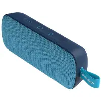 Sunstech BRICK LARGE. Haut-parleur portable TWS 10W. Étanche à l'eau IPX7. Radio FM, Bluetooth V5.0, lecteur MP3 via cartes mémoire. Couleur bleue.