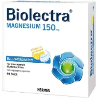 Hermes Arzneimittel GmbH Biolectra Magnésium 150 mg Comprimés effervescents saveur citron, 40 comprimés