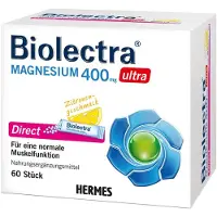 Hermes Arzneimittel GmbH Biolectra MAGNESIUM 400 mg ultra Direct Citron, 60 sachets
