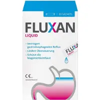 FLUXAN Liquid Sachet réduit le reflux gastro-œsophagien et soulage l'hyperacidité, 20 sachets. Sachets