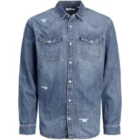 Jack & Jones Sheridan Break Noos Long Sleeve Shirt Bleu S Homme
