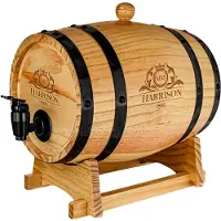 Mikamax Tonneau à Vin et Whisky avec Robinet - Bois - 3 L