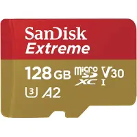 SanDisk MicroSDXC Extreme 128 Go 160 Mo/s + Adaptateur SD
