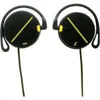 T'nB Clip Sport - Écouteurs - sur-oreille - montage sur l'oreille - filaire - jack 3,5mm - noir, jaune