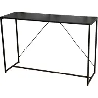 Urban Living Console Charleston noir acier - Noir