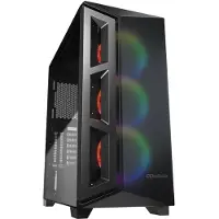 Cougar Case DarkBlader X5 RGB Tour moyenne Double 360mm water cooling 4mm Tempered Glass ARGB fans x 3 (ATX, mATX, Mini-ITX, SSI CEB), Boîtier PC, Noir