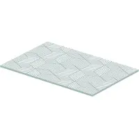 Duravit DuraSquare inlay en verre 77x38cm, pour consoles métalliques 003111/ 003112, 0099678200