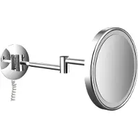 Emco LED miroir de rasage et de maqu'illage, à deux bras, avec câble spiralé, chromé, 109406013