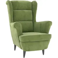 vidaXL Fauteuil vert clair velours