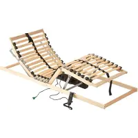 vidaXL Sommier électrique à 28 lattes 7 zones 70x200 cm