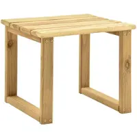 vidaXL Table pour chaise longue 30x30x26 cm Bois de pin imprégné