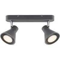 Nordlux Projecteur EIK 2 bras gris ; 45770110