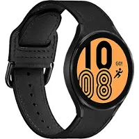 Puro Bracelet en cuir Classic pour Galay Watch4 / Watch 4 classic, noir (Plastique), Sangles de montre, Noir
