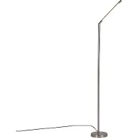 QAZQA Lampadaire moderne en acier avec LED - Berdien